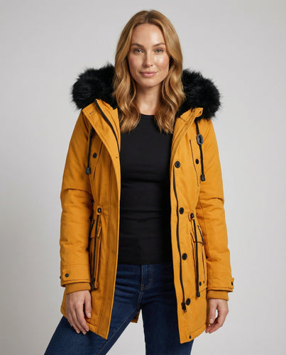 Wasserdichte Winterjacke Damen Kapuze
