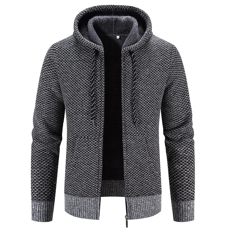 Nord Taschen - Lässige Herbst Strickjacke mit Kapuze für Männer