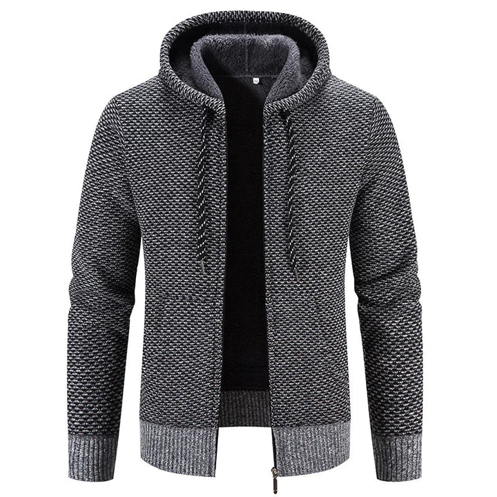 Nord Taschen - Lässige Herbst Strickjacke mit Kapuze für Männer