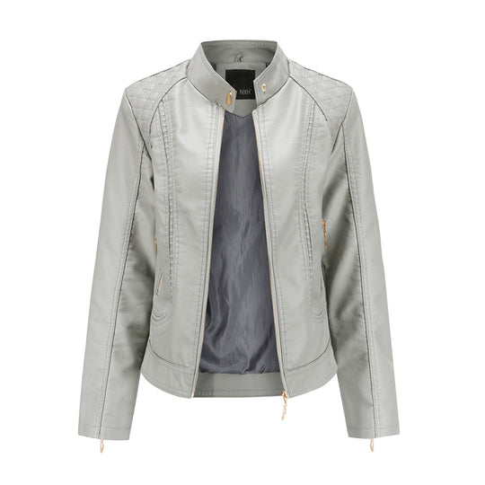Elegante Lederjacke Mit Modernem Schnitt - Arvani
