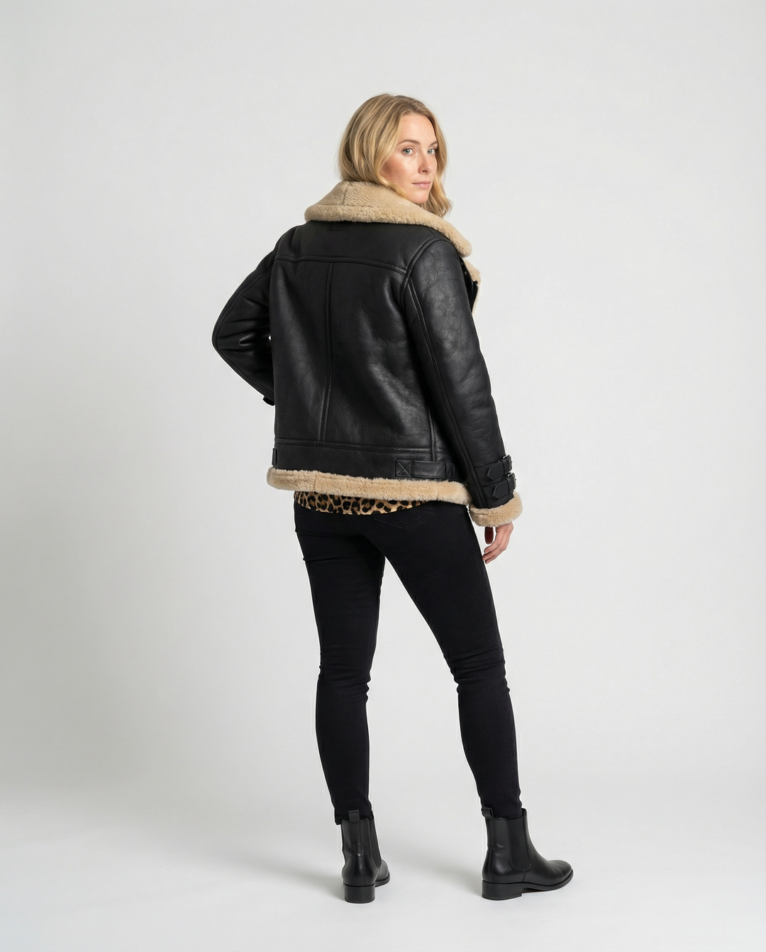 Gefütterte Warme Bikerjacke