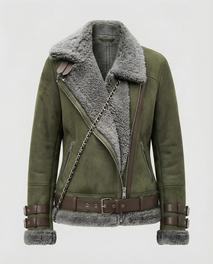 Gefütterte Warme Bikerjacke
