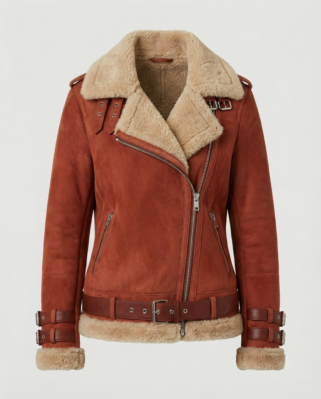 Gefütterte Warme Bikerjacke