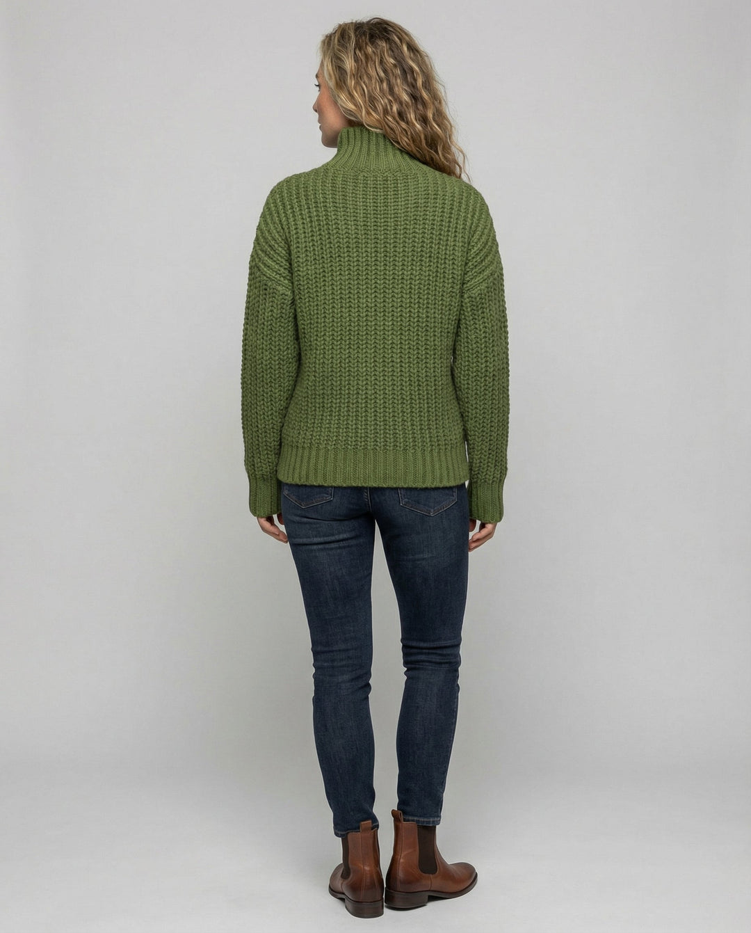 Bequemer Rollkragenpullover Damen