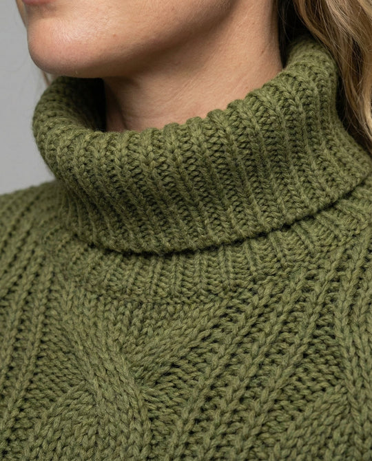 Bequemer Rollkragenpullover Damen