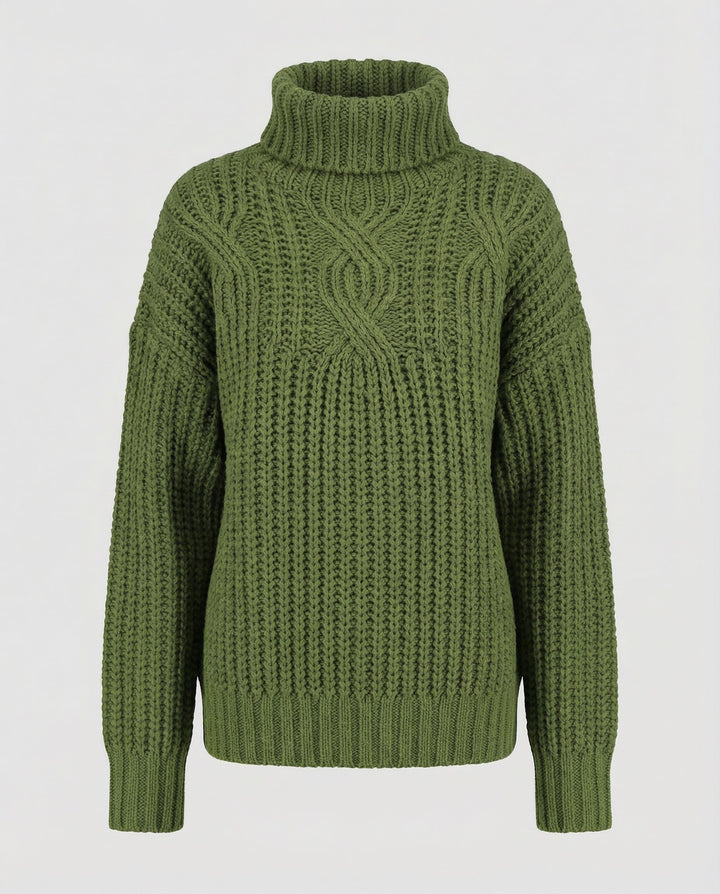 Bequemer Rollkragenpullover Damen