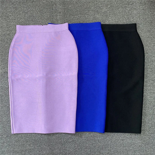 Frauen Neue Rayon Bandage Rock Elegante Bleistiftrock Berühmte Sexy Club Party Kleidung Vintage Vestios