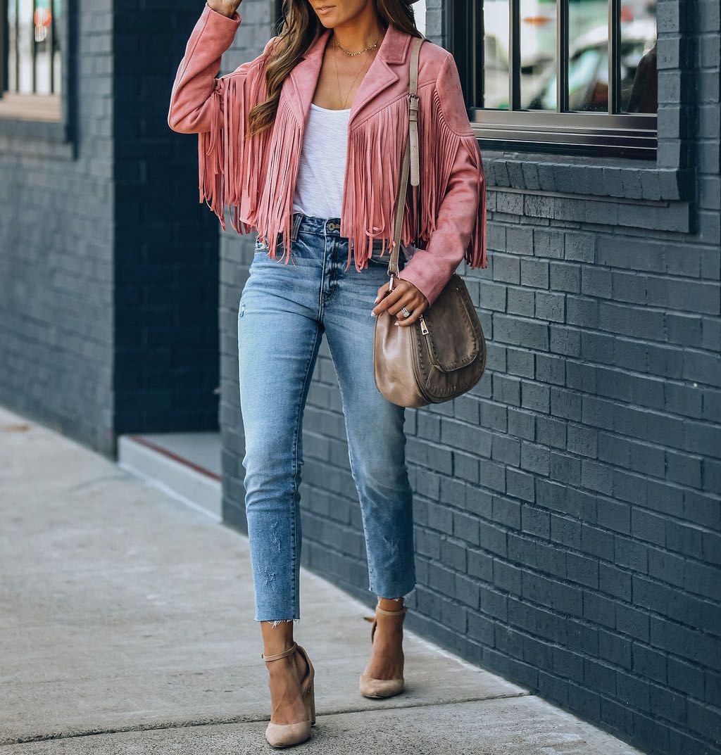 Retro Chic Jacke mit Fransen - Vittorelli