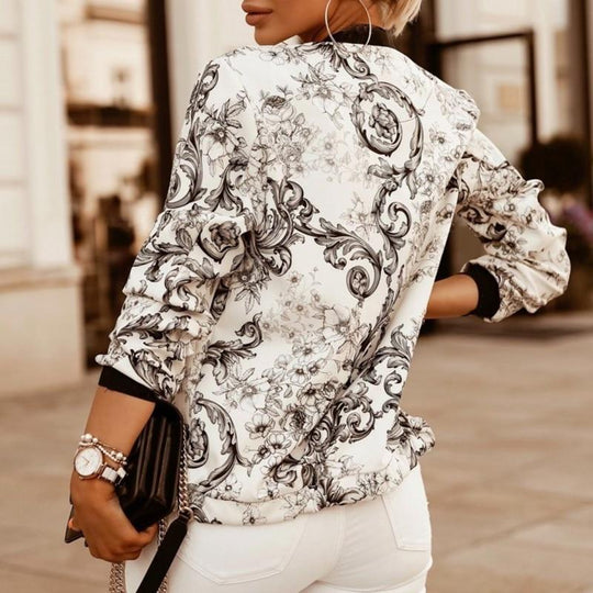 Leichte Blumenjacke