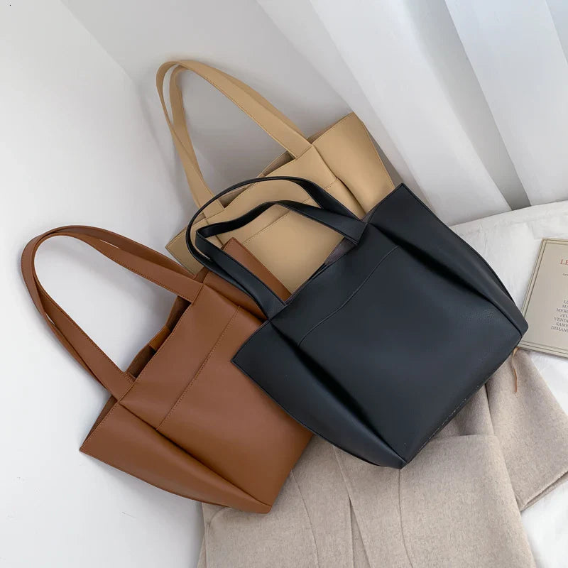 Nord Taschen | Large Soft Leather Handbag for School