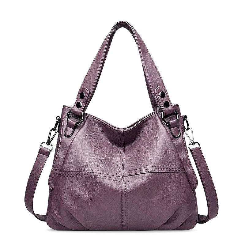 Nord Taschen | Große vegane Kuhfell-Hobo-Schultertasche
