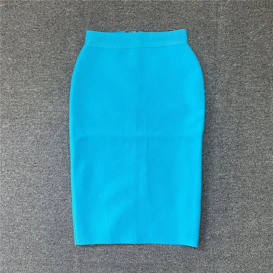Frauen Neue Rayon Bandage Rock Elegante Bleistiftrock Berühmte Sexy Club Party Kleidung Vintage Vestios