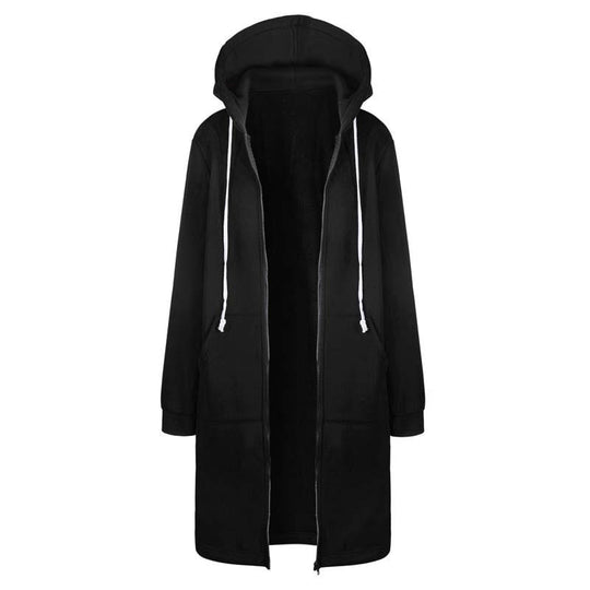 Chic Lange Sweatshirt-Jacke