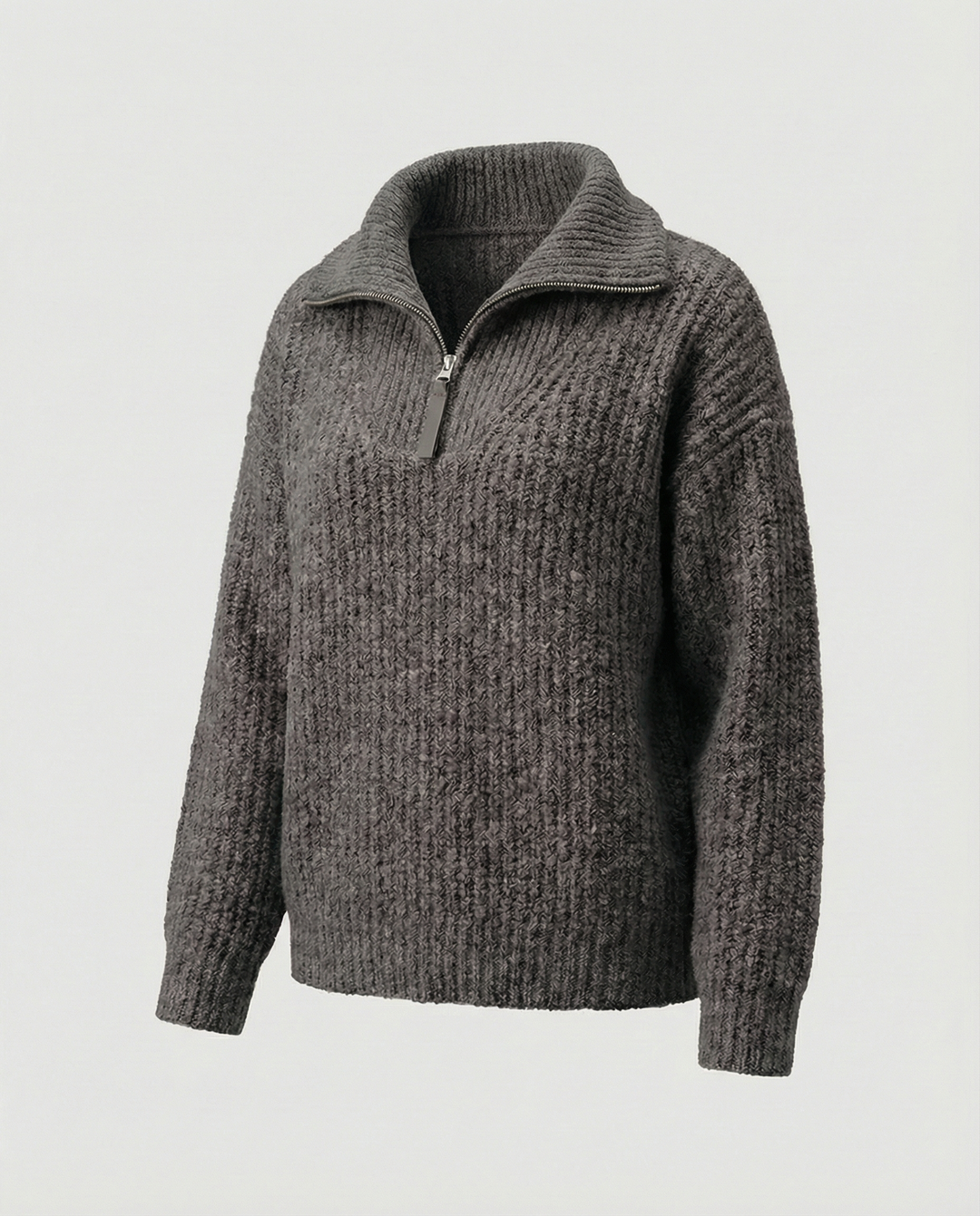 Damen Reißverschluss-Pullover