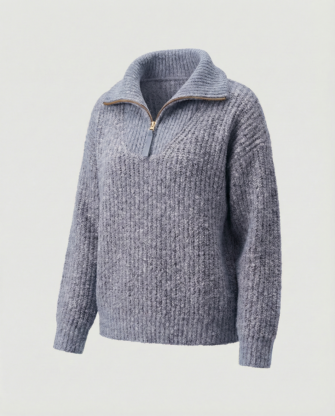 Damen Reißverschluss-Pullover