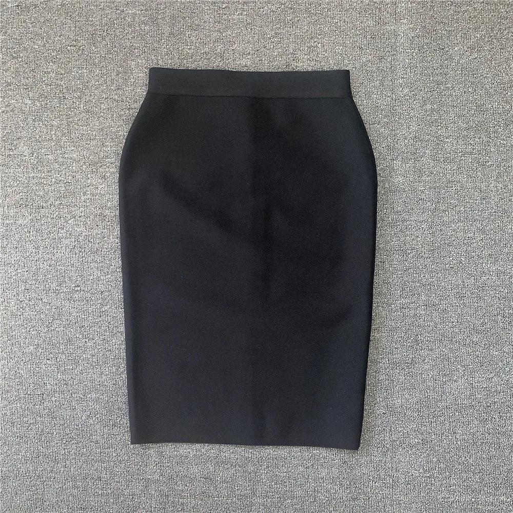 Frauen Neue Rayon Bandage Rock Elegante Bleistiftrock Berühmte Sexy Club Party Kleidung Vintage Vestios