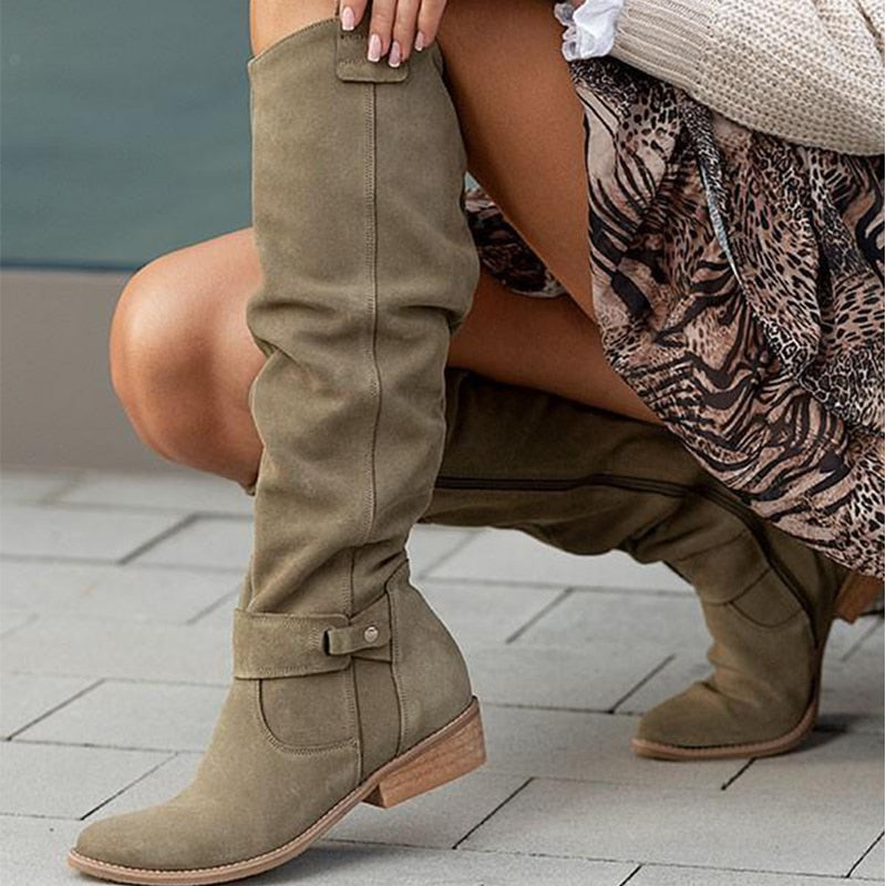 Warme Wildlederstiefel - Bequeme Winterschuhe