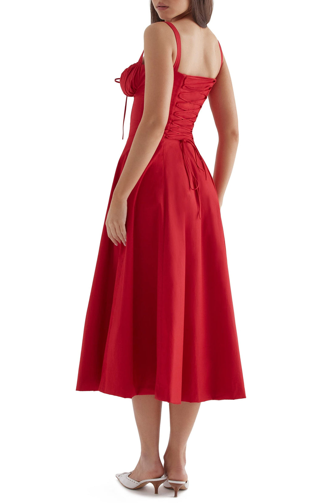 Langes Blumen Korsett Kleid