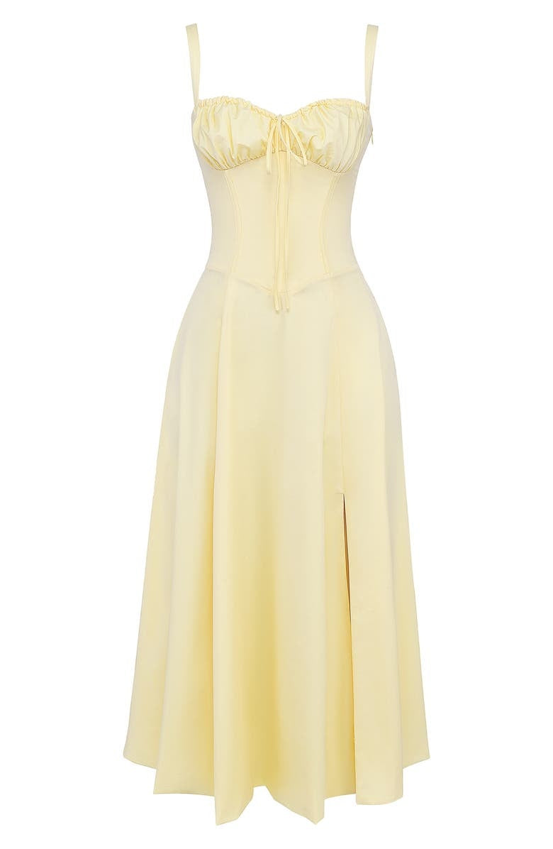 Langes Blumen Korsett Kleid