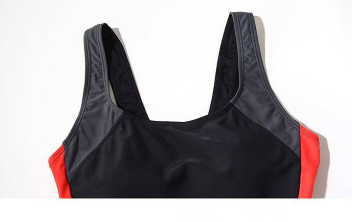 Sport Plus Size Einteiler BadNord Taschenekleidung