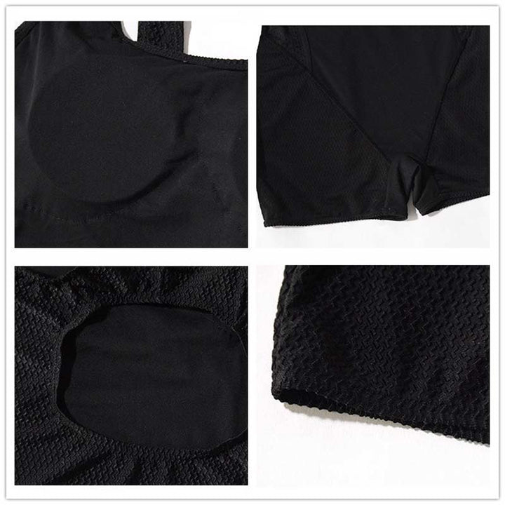 Sport Plus Size Einteiler BadNord Taschenekleidung