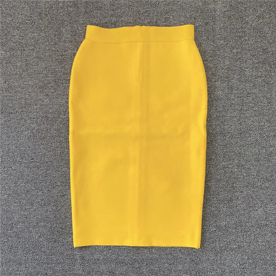 Frauen Neue Rayon Bandage Rock Elegante Bleistiftrock Berühmte Sexy Club Party Kleidung Vintage Vestios