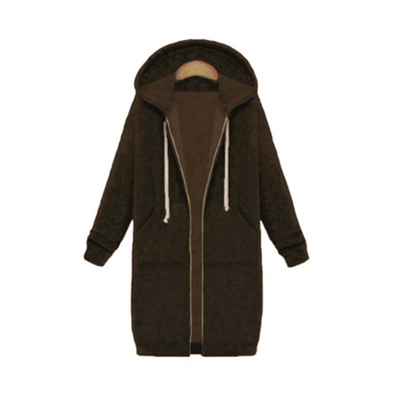 Chic Lange Sweatshirt-Jacke