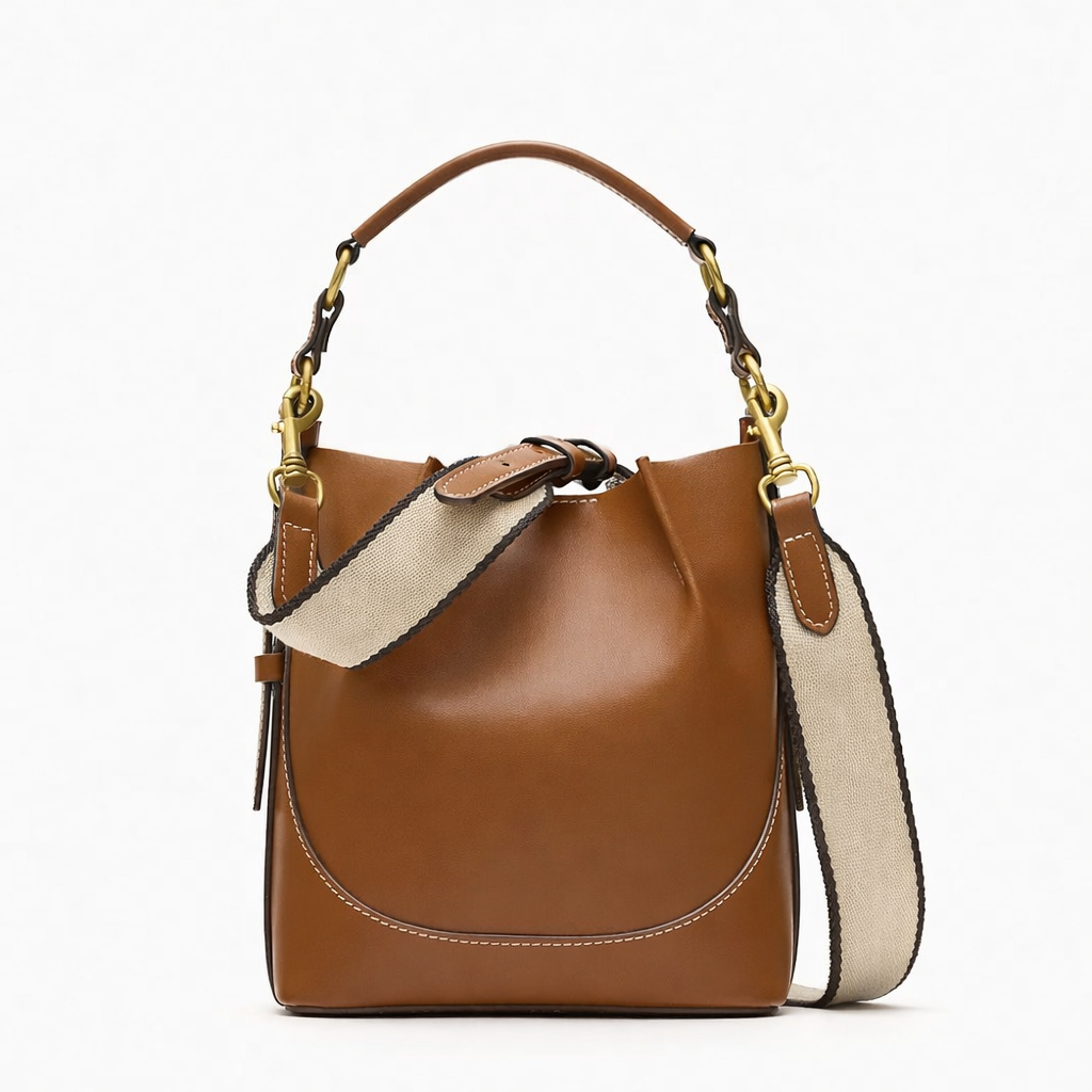 Nord Taschen | Damen Crossbody Eimer Tasche mit Canvas-Träger