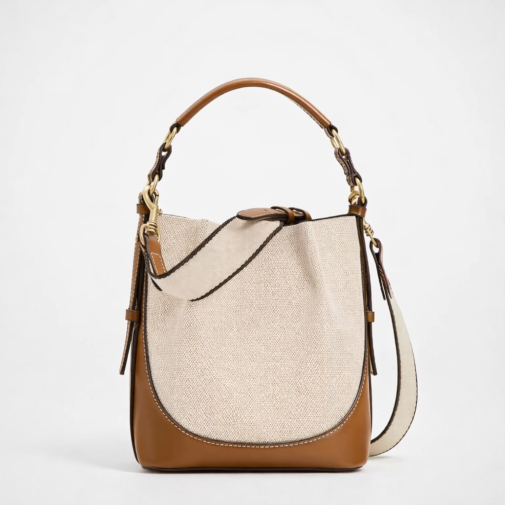 Nord Taschen | Damen Crossbody Eimer Tasche mit Canvas-Träger
