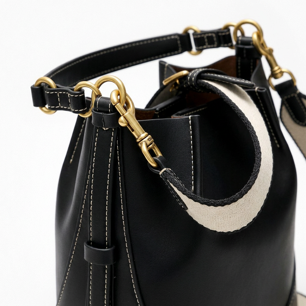 Nord Taschen | Damen Crossbody Eimer Tasche mit Canvas-Träger