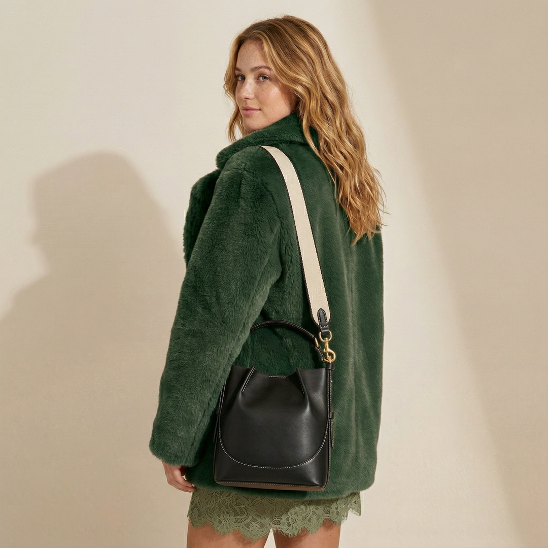 Nord Taschen | Damen Crossbody Eimer Tasche mit Canvas-Träger