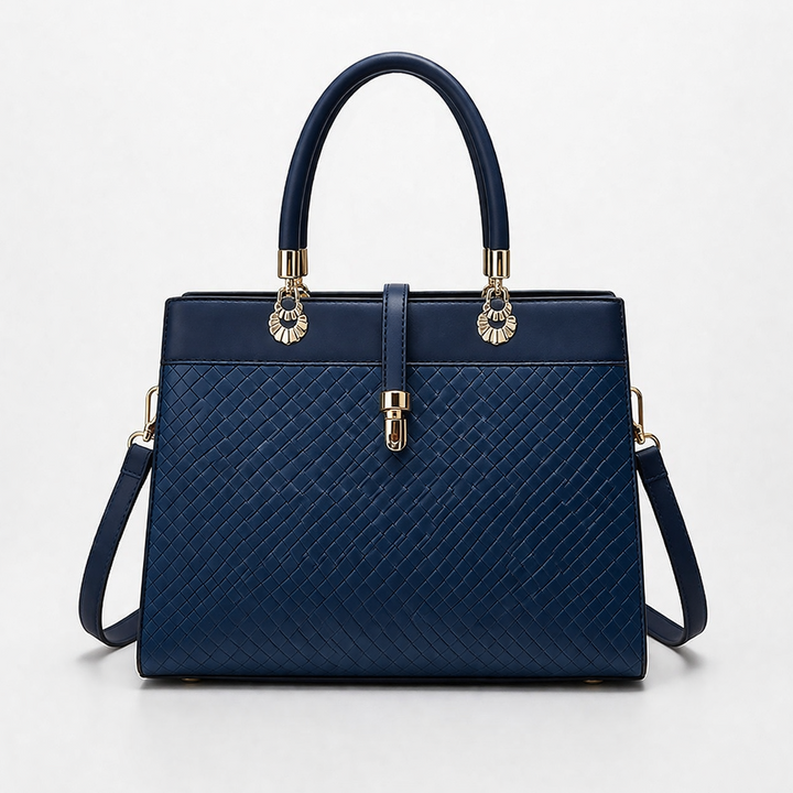 Nord Taschen | Strukturierte vegane Rindsleder Handtasche mit Oberhandgriff