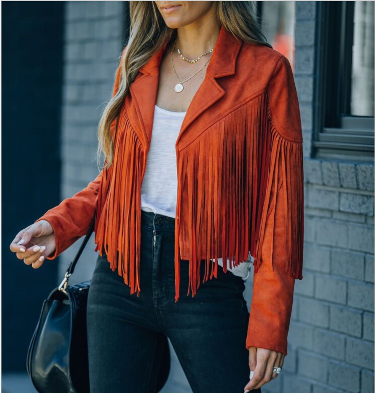 Retro Chic Jacke mit Fransen - Vittorelli