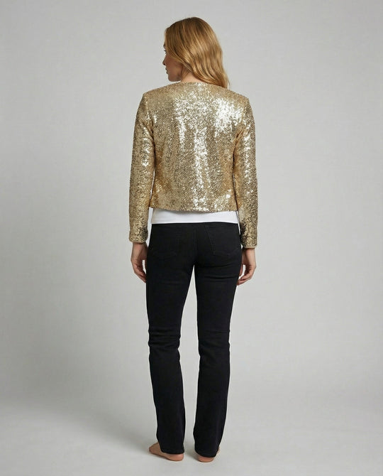 Elegante Glitzerjacke Damen Abend