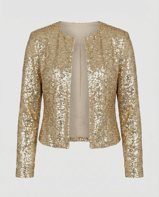 Elegante Glitzerjacke Damen Abend