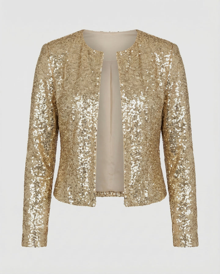 Elegante Glitzerjacke Damen Abend