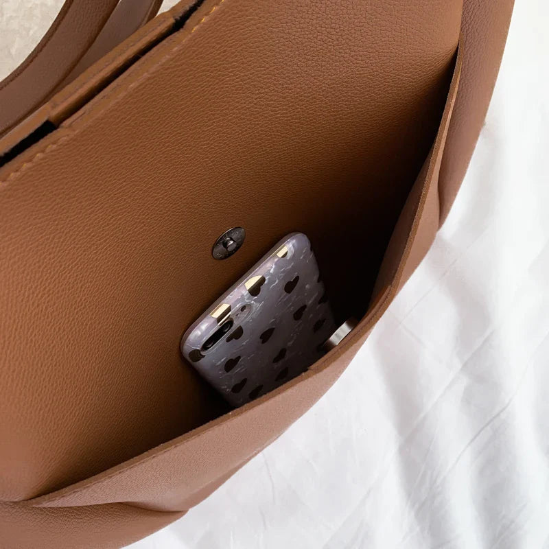 Nord Taschen | Large Soft Leather Handbag for School