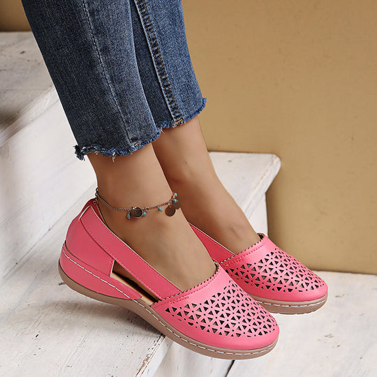 Atmungsaktive Retro Flache Sandalen