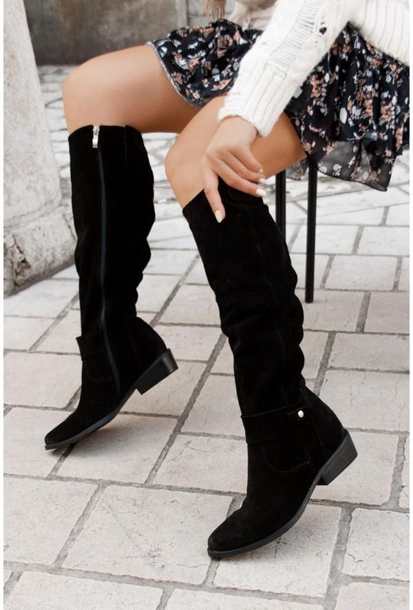 Warme Wildlederstiefel - Bequeme Winterschuhe