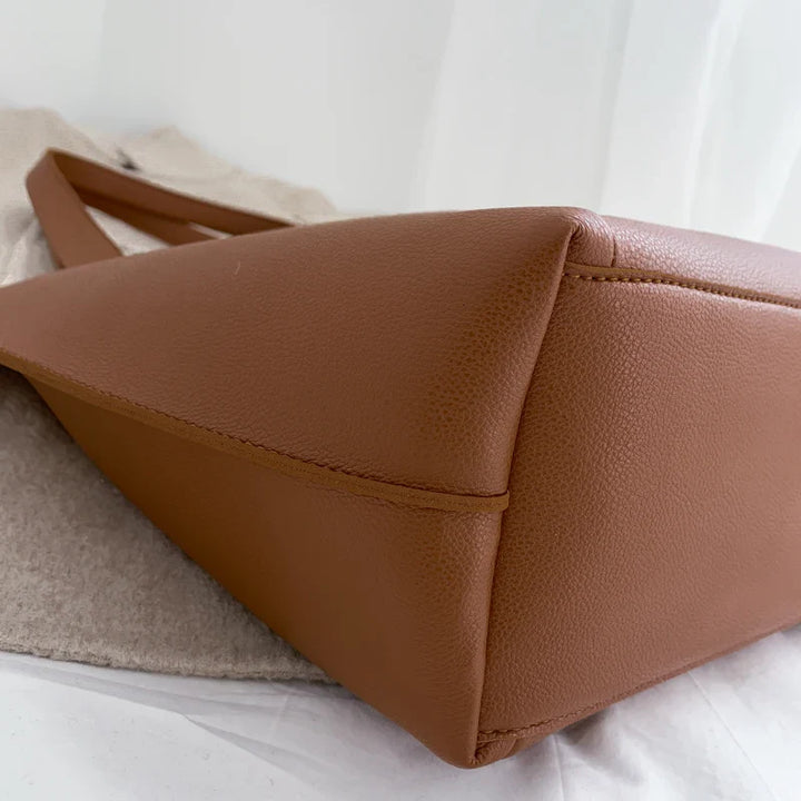 Nord Taschen | Large Soft Leather Handbag for School