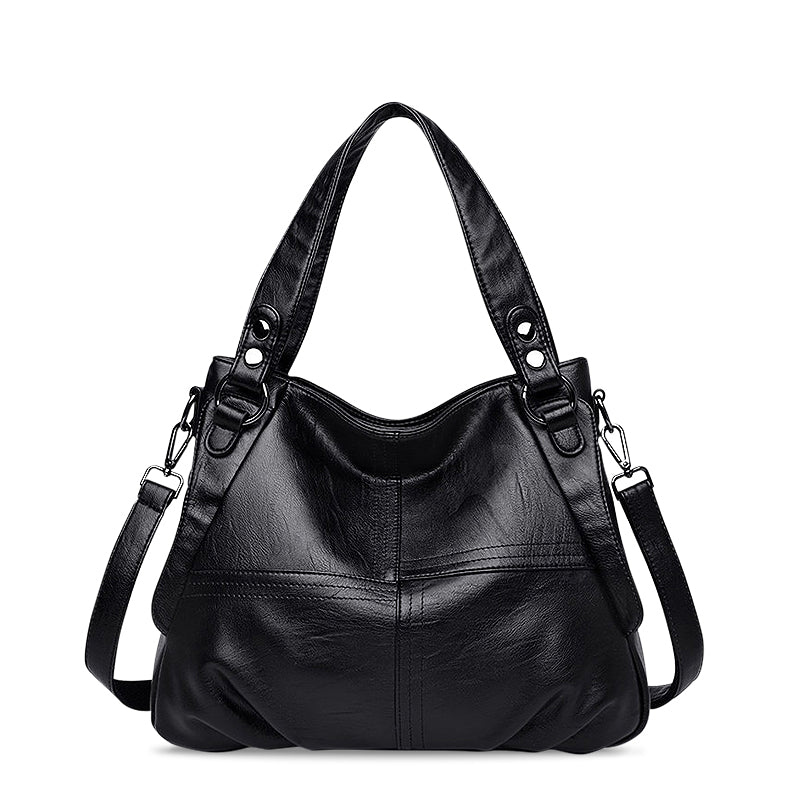 Nord Taschen | Große vegane Kuhfell-Hobo-Schultertasche