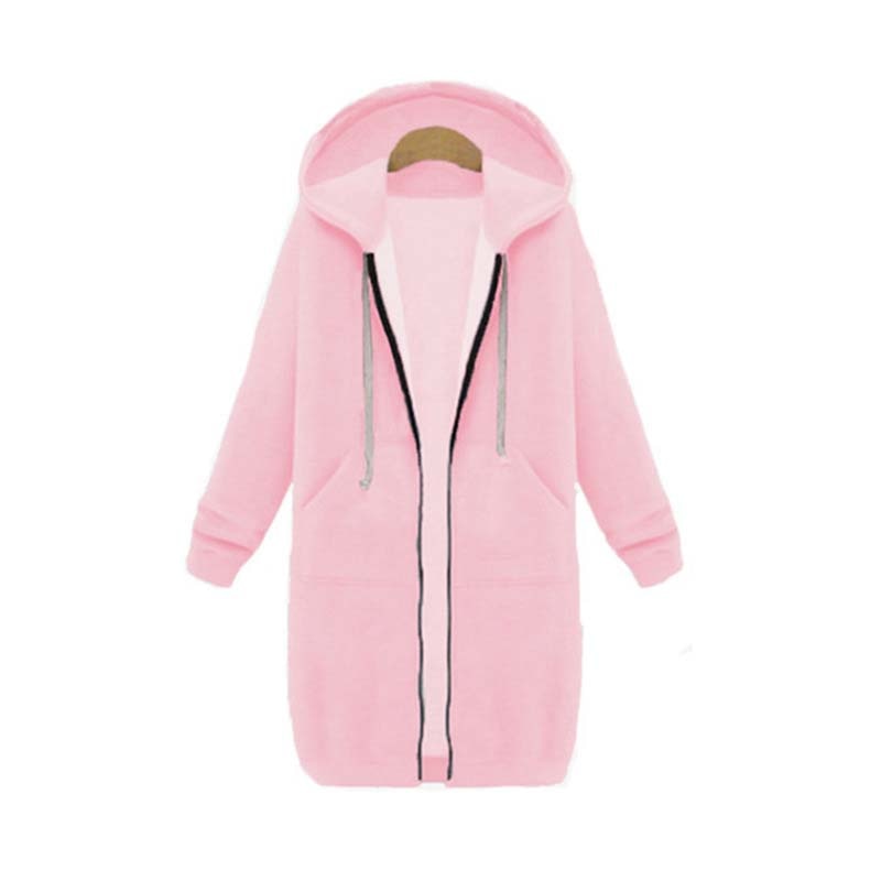 Chic Lange Sweatshirt-Jacke