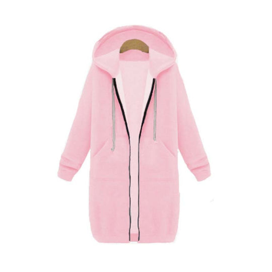Chic Lange Sweatshirt-Jacke