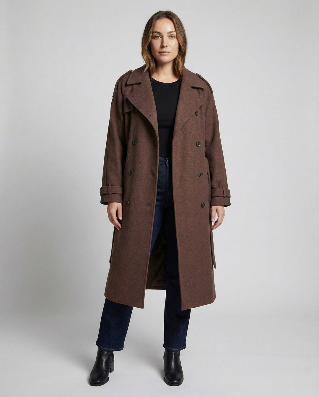 Bequemer Oversized Wollmantel Damen | Nord Taschen