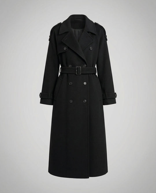 Bequemer Oversized Wollmantel Damen