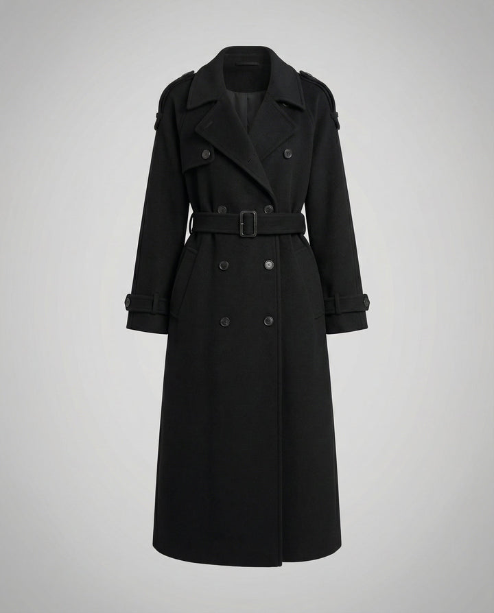 Bequemer Oversized Wollmantel Damen