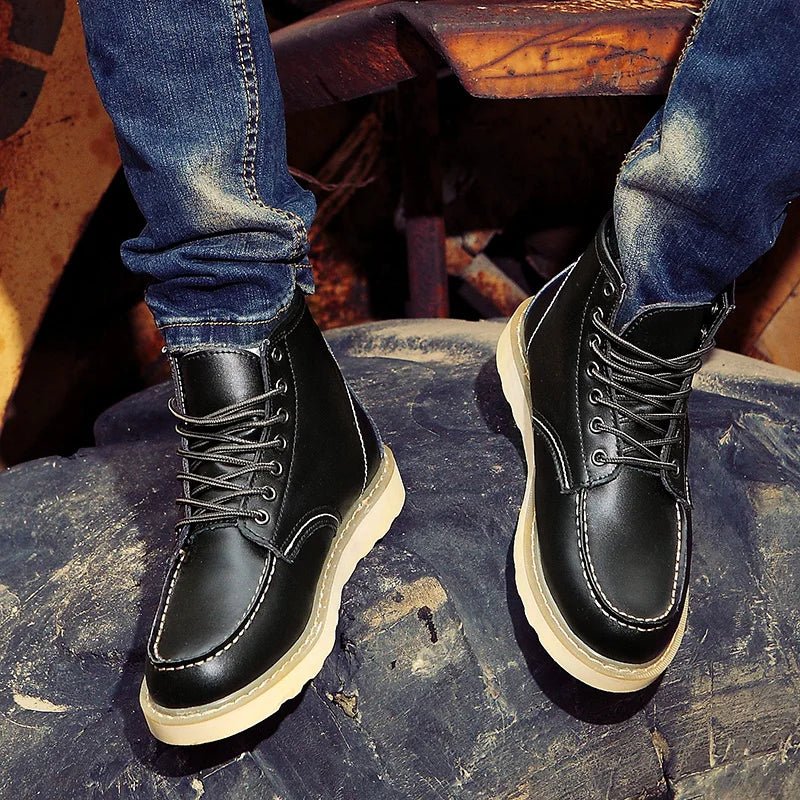 Mokassin Stiefel Bequeme Streetstyle Schuhe