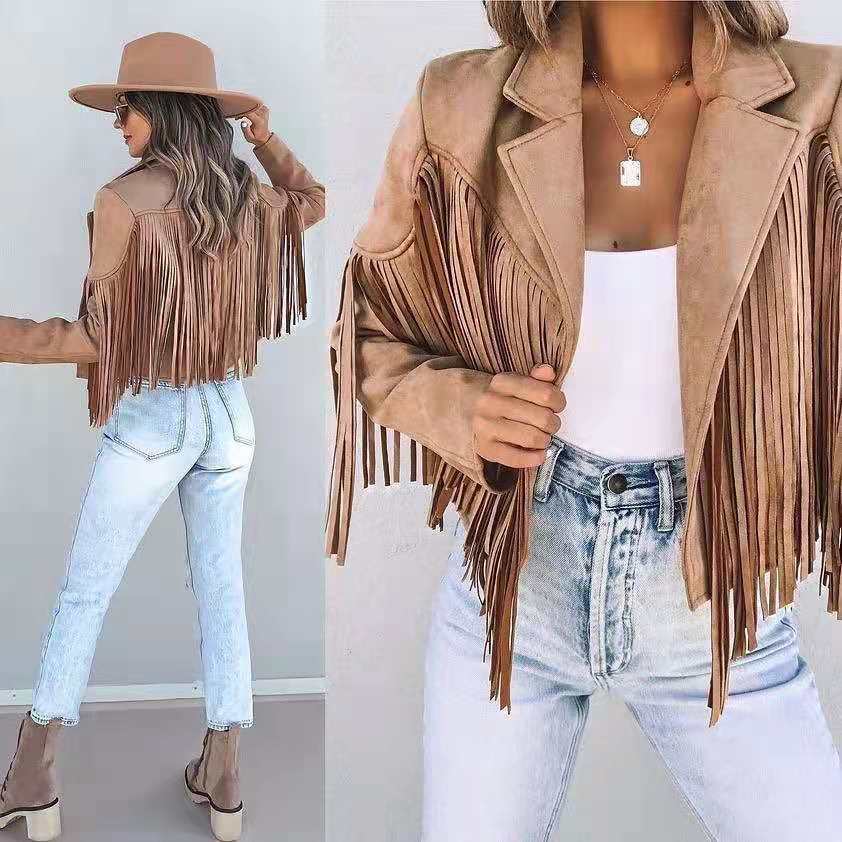 Retro Chic Jacke mit Fransen - Vittorelli