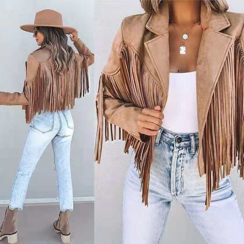 Retro Chic Jacke mit Fransen - Vittorelli