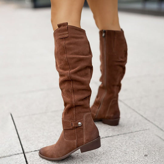 Warme Wildlederstiefel - Bequeme Winterschuhe